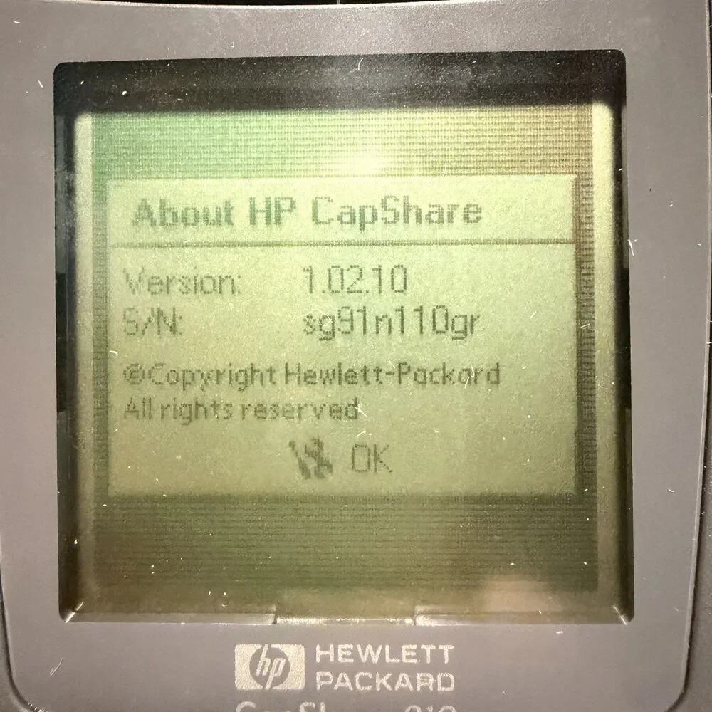 Hewlett Packard HP CapShare 910 Information Appliance C6301B Power On W/Box